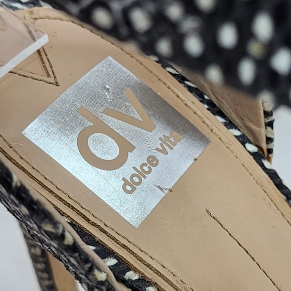 Dolce Vita Snakeskin Embossed Leather Strappy Heel Sandals Size 6 1/2 - Picture 8 of 10